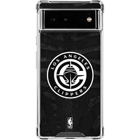 NBA LA Clippers Animal Print Google Pixel 6 Clear Case